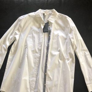 Long sleeve white button up